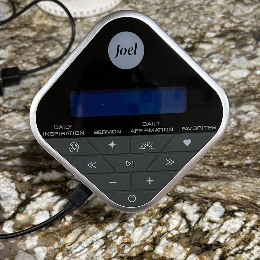 Joel Osteen Black and Silver Inspirational Audio Device